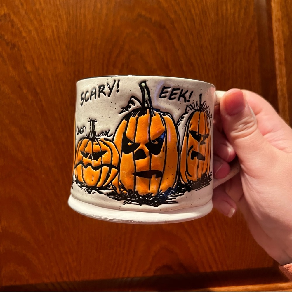Halloween Boo Scary Eek Pumpkin Coffee Mug
